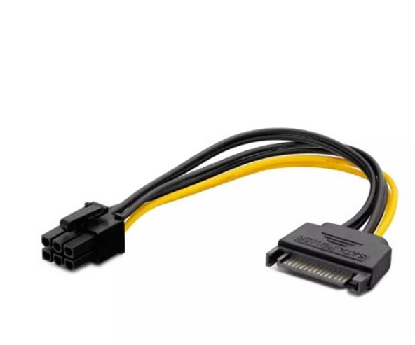 Hadron Hdx5535 Sata Power Kablo Dökme Siyah ürün görseli 1