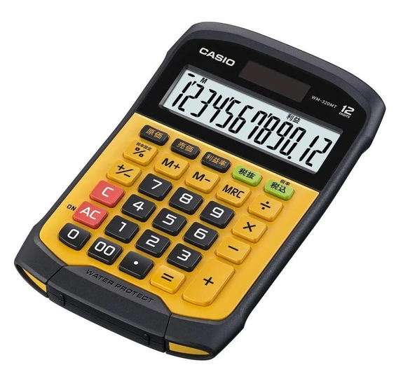 Casio WM-320MT 12 Hane Suya-Toza Dayanıklı Masa Üstü Hesap Makinesi ürün görseli 1