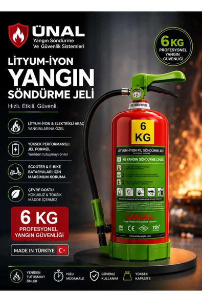 6 Litre Bioversal Elektrikli Araçlar ve Lityum-iyon Batarya (PİL, AKÜ) Yangın Söndürme ürün görseli 1