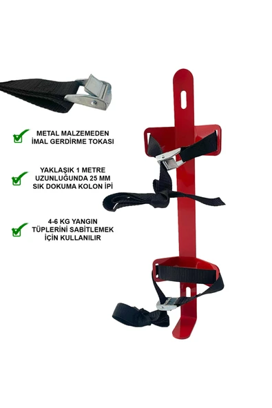 6 Kg Yangın Tüpü Askı Demiri-Ağır İş Makinaları ve Titreşim Alanları İçin İdeal ürün görseli 1