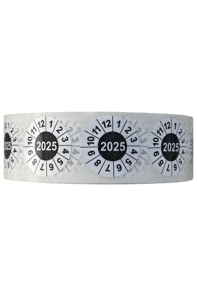 Yangın Tüpü Tarih Etiketi 2025 1000 Adet Araç için Ev için İş Yeri için ürün görseli 1