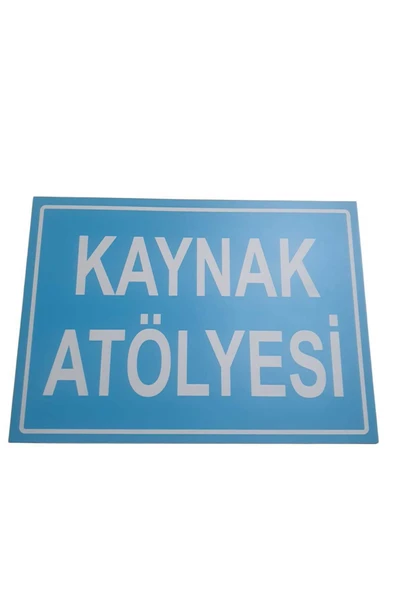 Kaynak Atölyesi Uyarı Levhası 35x25 cm İş Yeri Apartman Uyumlu PVC İkaz Tabelası ürün görseli 1