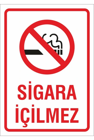 İş Güvenliği Uyarı Levhası 17x24 cm Dekota Kapı Duvar İkaz Tabelası ürün görseli 1