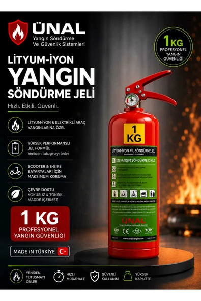 1 Litre Bioversal Elektrikli Araçlar ve Lityum-iyon Batarya (Pil, Akü) Yangın Söndürme ürün görseli 1