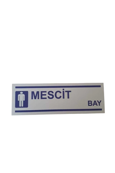Mescit Bay Uyarı Levhası İş Yeri Apartman Uyumlu PVC İkaz Tabelası Apartman Site ürün görseli 1