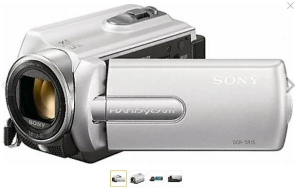 (2.EL- KUTULU-SORUNSUZ) Sony DCR-SR15E Video El Kamerası (Orjinal kutusu tam donanım) ürün görseli 1