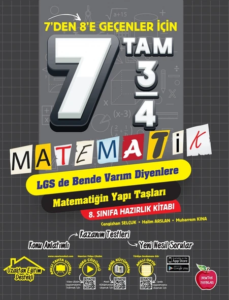 NEWTON YAYINLARI 7 DEN 8 E GEÇENLER İÇİN MATEMATİK ürün görseli 1