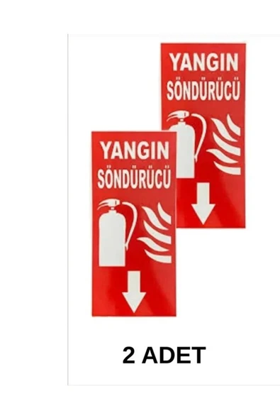 Yangın Söndürme Tüpü Uyarı Levhası Kapı Duvar İkaz Tabelası ürün görseli 1