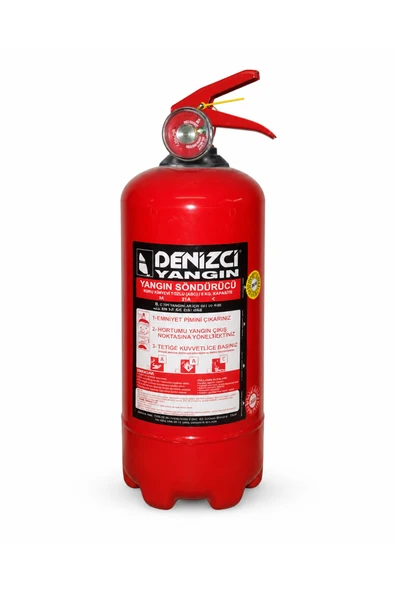 2 kg Araç Yangın Tüpü KKT ABC Oto Muayene Yangın Söndürücü Güvenlik Ekipmanı ürün görseli 1