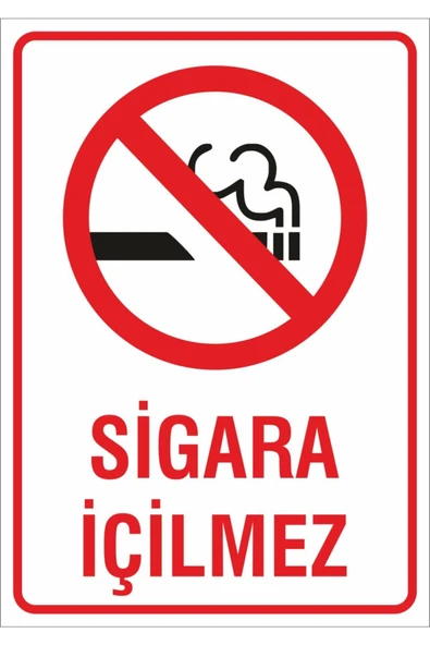 İş Güvenliği Uyarı Levhası 24x34 cm Kapı Duvar İkaz Tabelası PVC ürün görseli 1