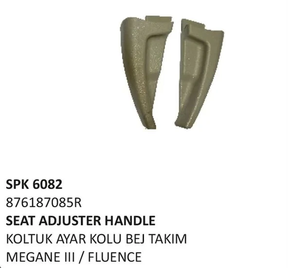 KOLTUK AYAR YATIRMA KOLU BEJ MEGANE 3 FLUENCE ürün görseli 1