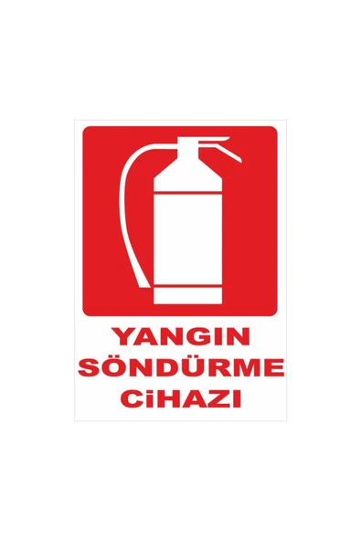 Yangın Güvenlik Uyarı Levhası 19x25 cm Dekota Kapı Duvar İkaz Tabelası ürün görseli 1