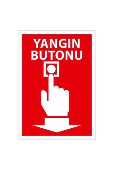 Yangın İhbar Butonu Manuel Alarm Acil Uyarı Cihazı Uyarı Levhası Kolay Montaj ürün görseli 1