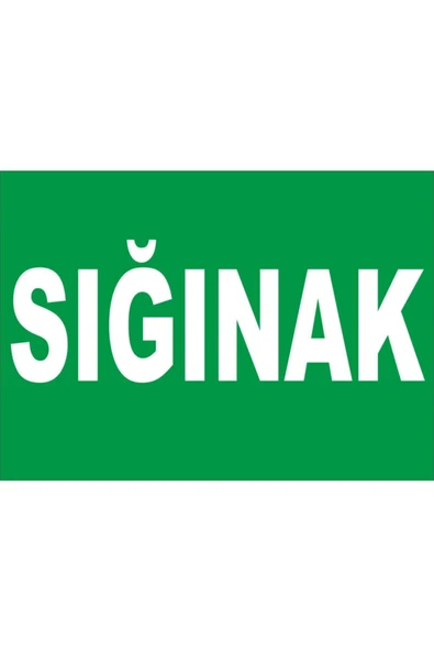 İş Güvenliği Levhası - Sığınak Aşağı Ok Kolay Montaj İş Yeri Apartman Uyumlu ürün görseli 1