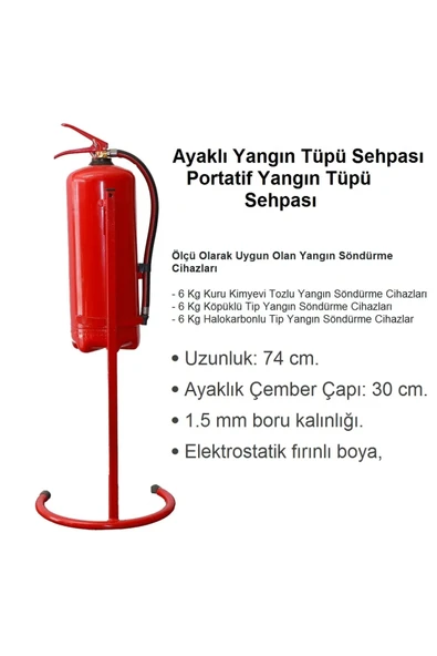 Yangın Söndürme Tüpü Askılığı Sehpası A Kalite Ev Araç Ofis İş Yeri için ürün görseli 1