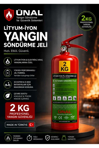 2 Litre Bioversal Elektrikli Araçlar ve Lityum-iyon Batarya (Pil, Akü) Yangın Söndürme ürün görseli 1