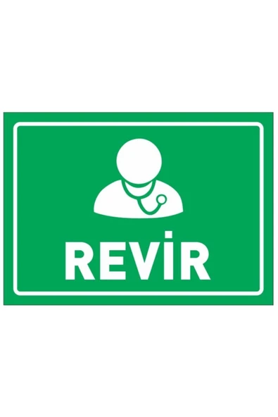 Revir Levha Uyarı Levhası 35x25 cm Dekota Kolay Montaj İkaz Tabelası Kapı Duvar ürün görseli 1