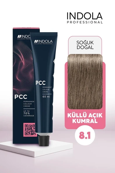 Indola PCC 8.1 Küllü Açık Kumral 60 ml Saç Boyası ürün görseli 1