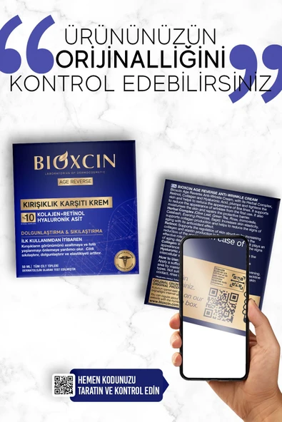 Bioxcin Age Reverse Kırışıklık Karşıtı Krem 50 ml - Resim 8