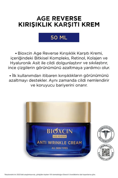 Bioxcin Age Reverse Kırışıklık Karşıtı Krem 50 ml - Resim 7