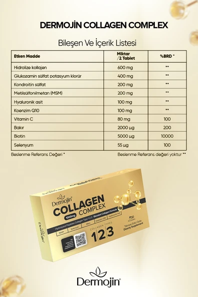 Prebiyotik Destekli Hidrolize Kolajen Tablet - Resim 4