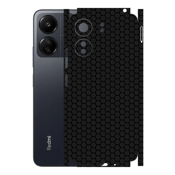 Redmi 13C ile Uyumlu Bumper Serisi Premium Kaplama 360  Siyah ürün görseli 1