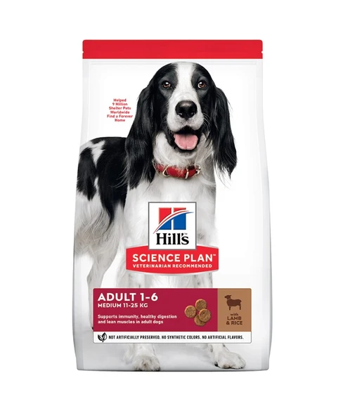 Hills Medium Adult Kuzu Etli Orta Irk Yetişkin Köpek Maması 14 Kg ürün görseli 1