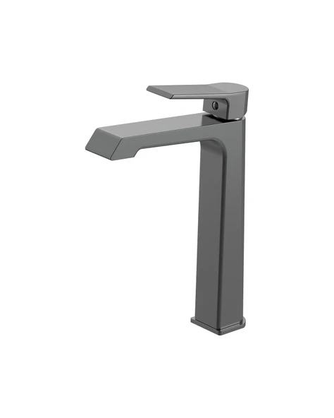 Stark Uzun Lavabo Armatürü Gun Grey ürün görseli 1