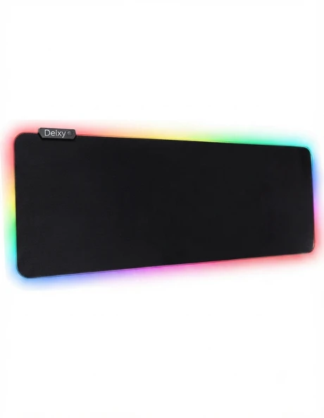 Deixy Rgb 13 Değişen Ledli Düz Siyah 80x30 Cm Gaming Oyuncu Su Geçirmez Mousepad Işıklı Mouse Pad ürün görseli 1