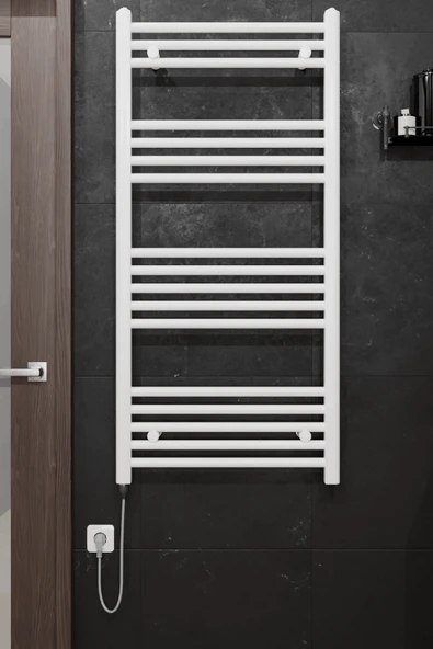 Sanica Pro 17 Borulu Beyaz Elektrikli Havlupan 500 x 1100 mm ürün görseli 1