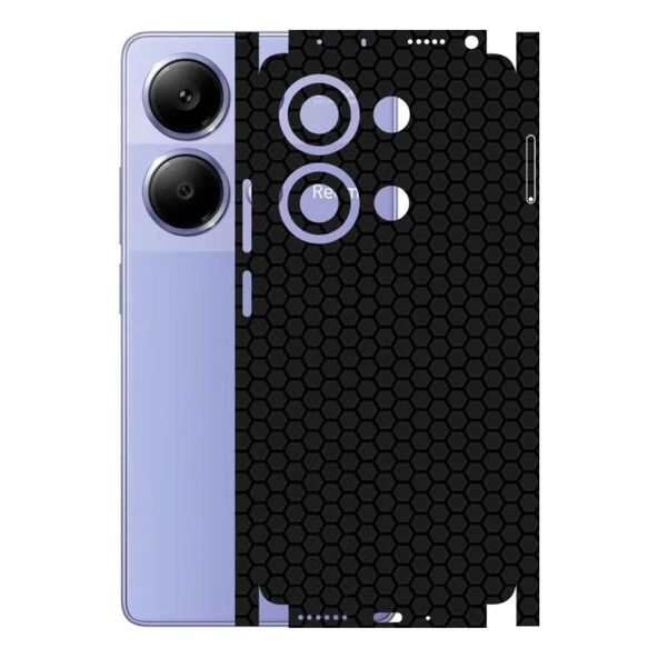 Redmi Note 13 Pro 4G ile Uyumlu Bumper Serisi Premium Kaplama 360  Siyah ürün görseli 1