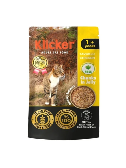 Klicker Pauch Tavuklu Kedi Konservesi 85 gr ürün görseli 1