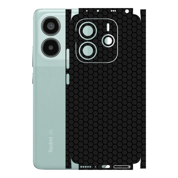 Redmi Note 14 ile Uyumlu Bumper Serisi Premium Kaplama 360  Siyah ürün görseli 1