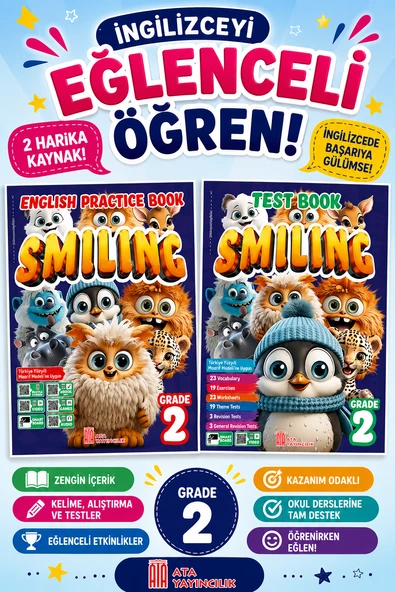 2. Sınıf Smiling Practice Book + Test Book (2 Kitap) ürün görseli 1