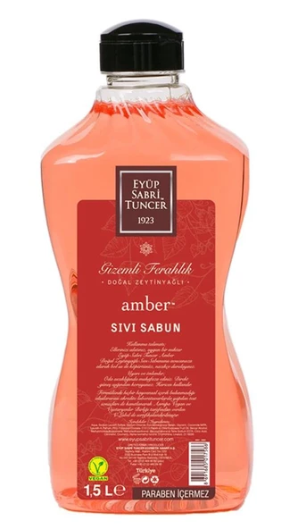 Eyüp Sabri Tuncer 1,5lt Amber Sıvı Sabun Doğal Zeytinyağlı ürün görseli 1