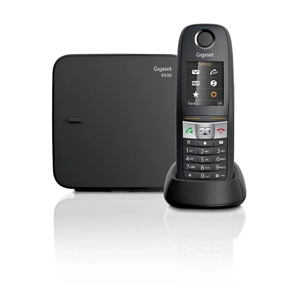 Gigaset E630 Siyah Telsiz Dect Telefon Işıklı Renkli Ekran Sms ürün görseli 1
