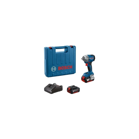 GDS 18V-350 Akülü Darbeli Somun Sıkma 2x4.0Ah 0.601.9M5.021 18V 1/2" Mandren Ölçüsü ile Güçlü Performans ürün görseli 1