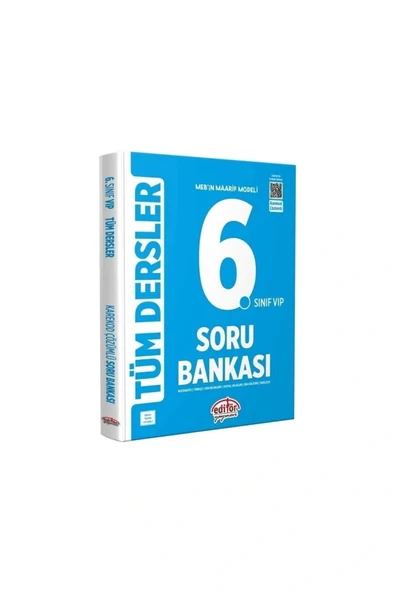 6. Sınıf VIP Tüm Dersler Soru Bankası / Kolektif / Editör Yayınevi / 9786052806876 ürün görseli 1