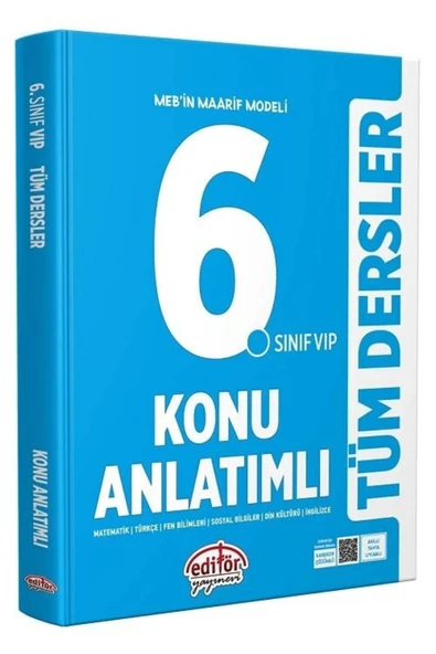Maarif Modeli 6. Sınıf VİP Tüm Dersler Konu Anlatımlı ürün görseli 1
