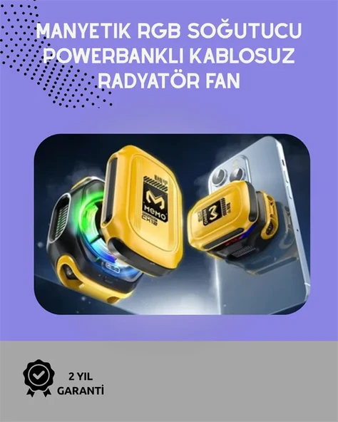 Sessiz Çalışan Yarı İletken Telefon Soğutucu | iOS ve Android Uyumlu | 10W Güç ürün görseli 1