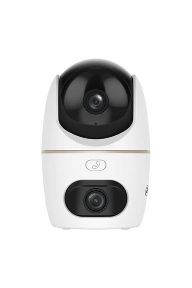 DAHUA H3D-3F 3+3MP İç Mekan Wi-Fi Çift Lensli Pan ve Tilt Kamera ürün görseli 1