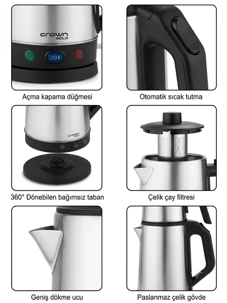 Crown Crw - 2202 Çay Makinesi - Resim 2