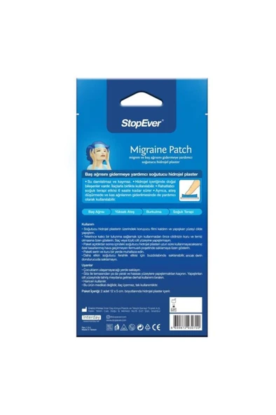 StopEver Patch – Soğutucu Hidrojel Plaster, 2'li Paket | (2X2) - Resim 2