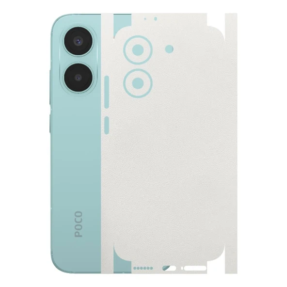 Poco X8 Pro ile Uyumlu Bumper Serisi Premium Kaplama 360  Beyaz ürün görseli 1