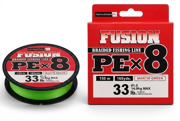 NANIWAOSAKASHI FUSION 8X 150MT İPEK İP (yeşil) ürün görseli 1