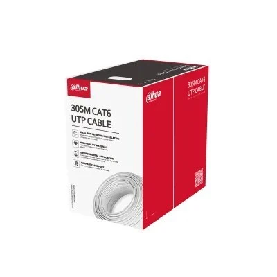 Dahua PFM920I-6UN-C UTP 305M Cat6 Uzun Mesafeli İletim Kablo Beyaz ürün görseli 1