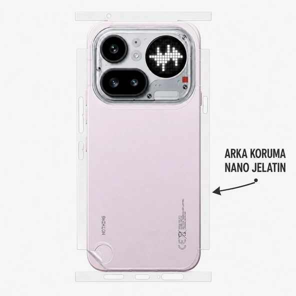 Nothing Phone (4a) Pro 360 Derece Arka hidrojel Film Koruma Body Jelatin ürün görseli 1