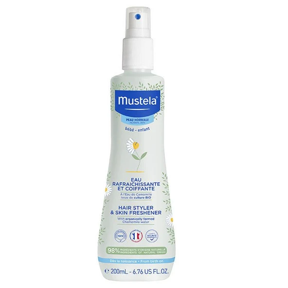 Mustela Organik Papatya Suyu ile Canlandırıcı ve Şekillendirici Sprey 200 ml ürün görseli 1