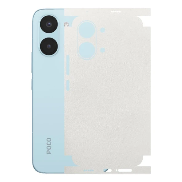 Poco X8 Pro Max ile Uyumlu Bumper Serisi Premium Kaplama 360  Beyaz ürün görseli 1
