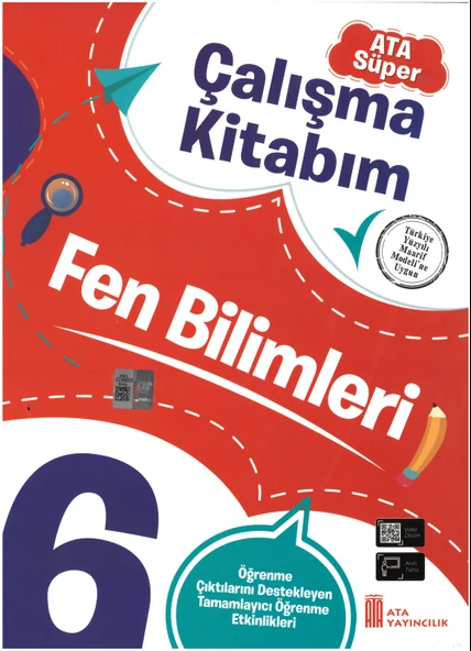 6. Sınıf Ata Süper Fen Bilimleri Çalışma Kitabım - Resim 2